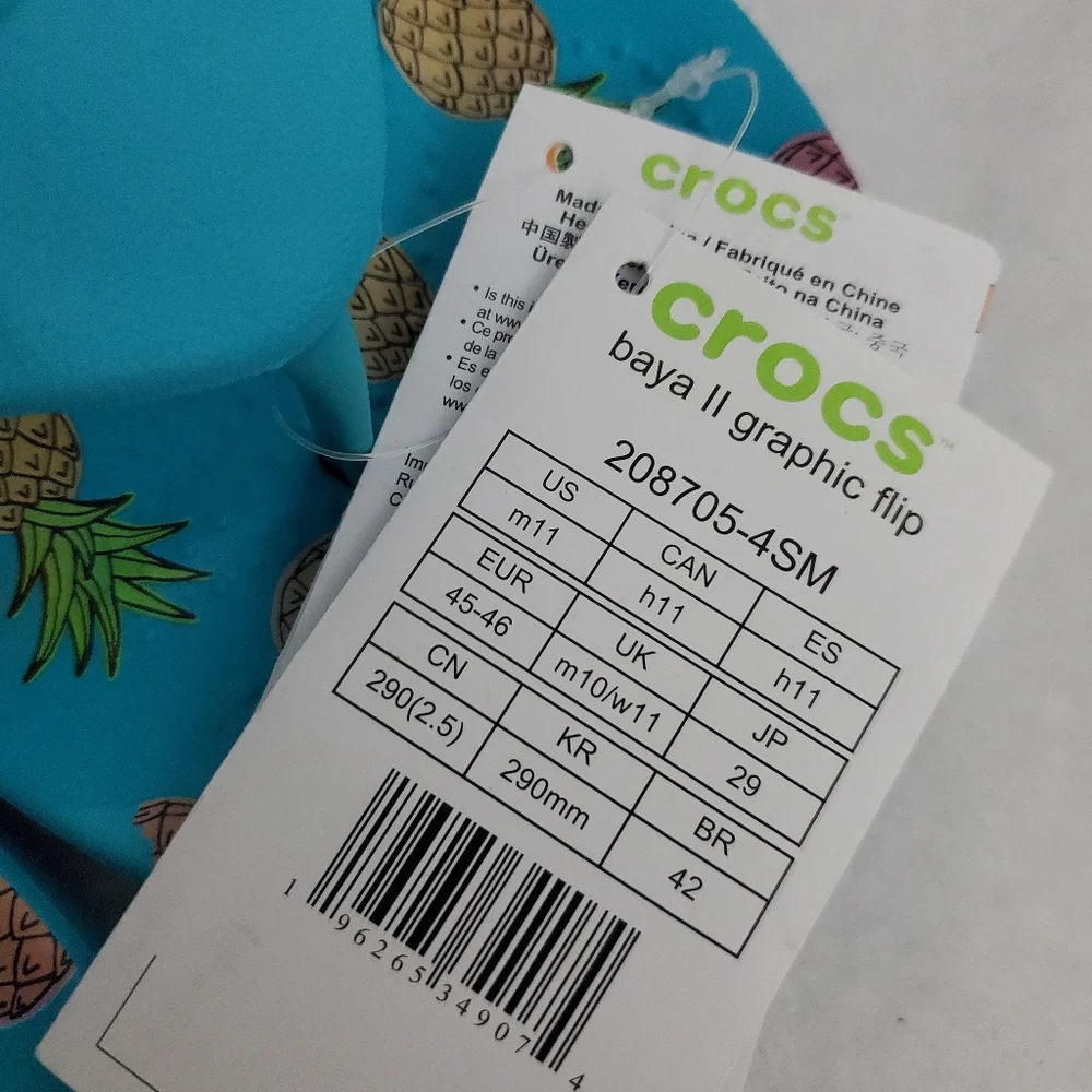 Crocs Men's Baya II Graphic Flip Flops